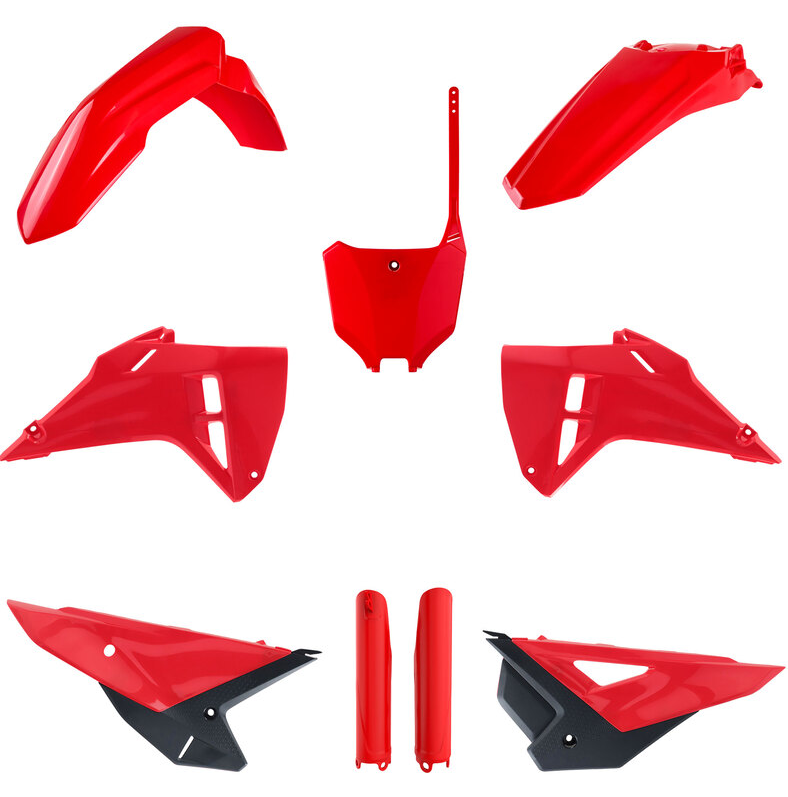 KIT PLASTIQUE HONDA CRF250R-CRF250R WE-CRF450R-CRF450R WE 2025 COULEUR ORIGINE ROUGE POLISPORT / RP91598