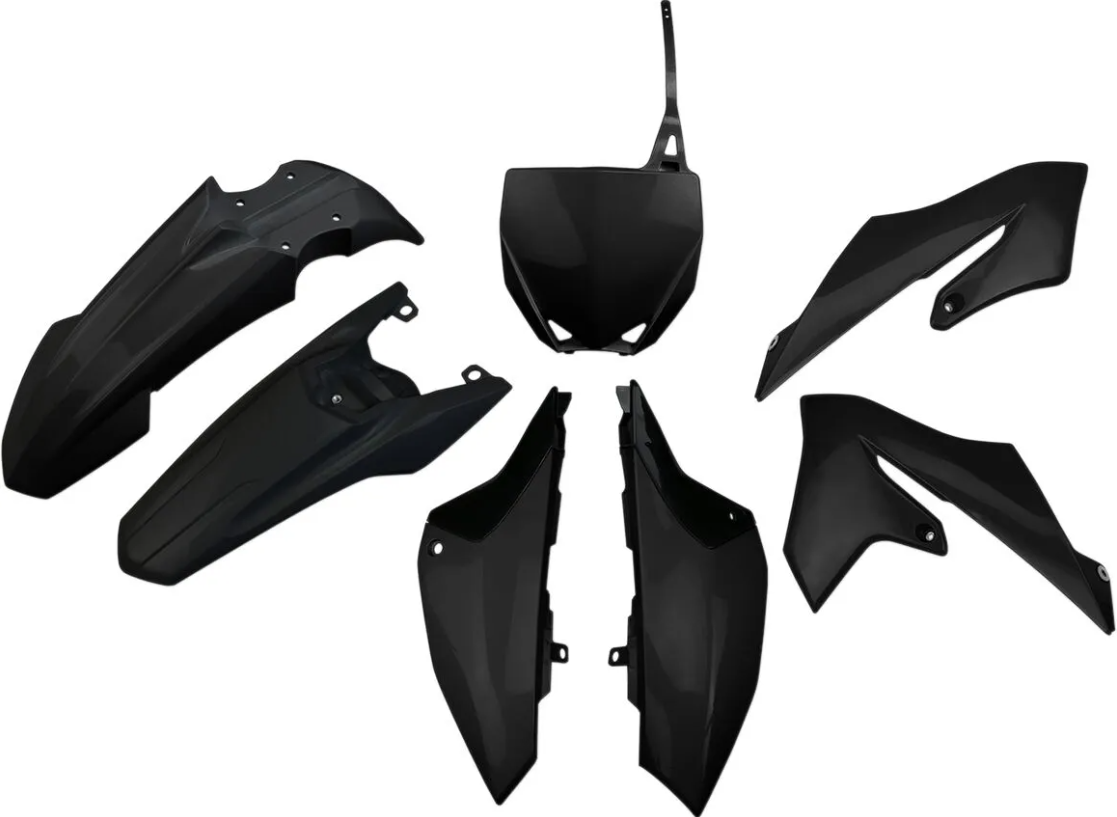 KIT PLASTIQUE UFO POUR YAMAHA 65YZ 2018 À 2026 COULEUR NOIR / RUYAKIT322@001