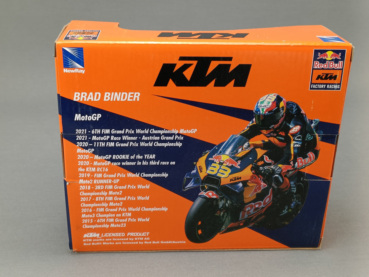 MINIATURE MOTO GP KTM RC16 N°33 BRAD BLINDER 1/12ÈME / RN085-58383