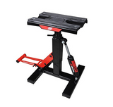 LÈVE-MOTO TOUT-TERRAIN RÉGLABLE EN HAUTEUR AVEC AMORTISSEUR HYDRAULIQUE NOIR ET ROUGE SCAR / RSS9902