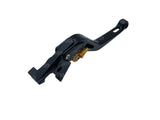 LEVIER DE FREIN SYNTO ABM (BH14) EN ALUMINIUM USINÉ CNC COURT NOIR RÉGLABLE HOMOLOGUÉ BUELL-KAWASAKI-MZ-SUZUKI-TRIUMPH-YAMAHA / RA101054-H15-V12