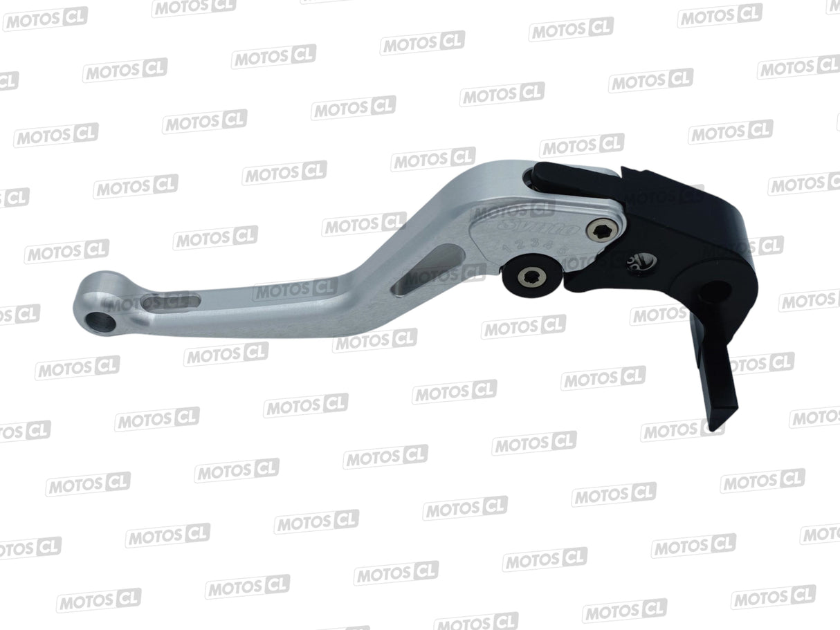LEVIER DE FREIN SYNTO ABM (BH21) EN ALUMINIUM USINÉ CNC COURT ALU RÉGLABLE HOMOLOGUÉ MV-AGUSTA-SUZUKI-TRIUMPH / RA10106163
