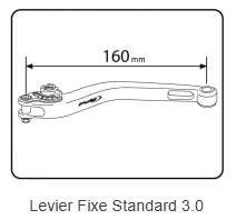 LEVIER DE FREIN PUIG 3.0 EN ALUMINIUM TAILLÉ MASSE LONG VERT-VERT MONTE SUR ADAPTATEUR PUIG / RP120VV