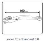 LEVIER D'EMBRAYAGE PUIG 3.0 EN ALUMINIUM TAILLÉ MASSE LONG BLEU-BLEU MONTE SUR ADAPTATEUR PUIG / RP220AA