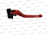 LEVIER D'EMBRAYAGE SYNTO ABM (KH31) EN ALUMINIUM USINÉ CNC LONG ROUGE RÉGLABLE HOMOLOGUÉ KAWASAKI / RA101030-H17-V15