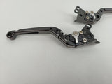 LEVIERS ALU TAILLÉ MASSE REPLIABLES RÉGLABLES NOIR MOLETTE ALU APRILIA-DUCATI-BIMOTA V PARTS / 1067002
