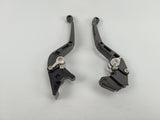 LEVIERS ALU TAILLÉ MASSE RÉGLABLES NOIR MOLETTE ALU 600GSR 750GSR 600-750-1000GSXR GLADIUS DL650 TL1000S SUZUKI V PARTS / 1067127