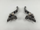 LEVIERS ALU TAILLÉ MASSE REPLIABLES RÉGLABLES NOIR MOLETTE ALU APRILIA-DUCATI-BIMOTA V PARTS / 1067002
