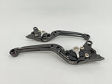 LEVIERS ALU TAILLÉ MASSE REPLIABLES RÉGLABLES NOIR MOLETTE ALU APRILIA-DUCATI-BIMOTA V PARTS / 1067002