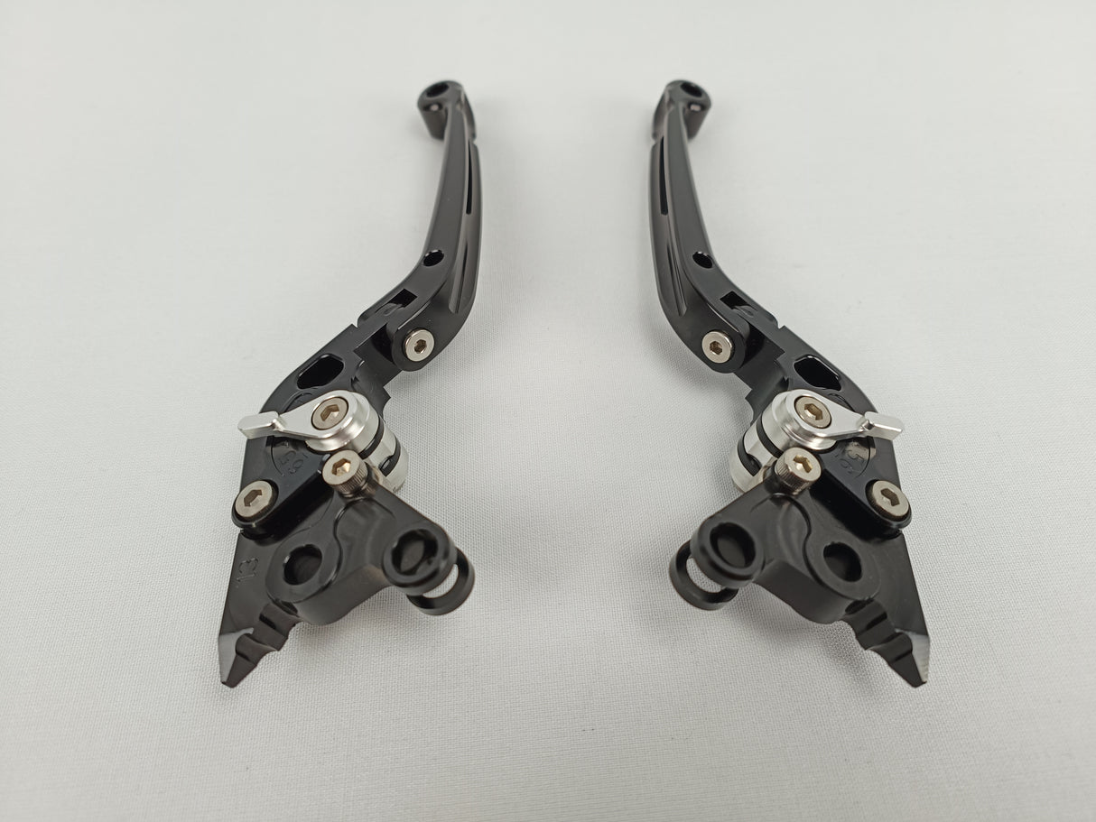LEVIERS ALU TAILLÉ MASSE REPLIABLES RÉGLABLES NOIR MOLETTE ALU APRILIA-DUCATI-BIMOTA V PARTS / 1067002
