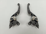 LEVIERS ALU TAILLÉ MASSE REPLIABLES RÉGLABLES NOIR MOLETTE ALU APRILIA-DUCATI-BIMOTA V PARTS / 1067002