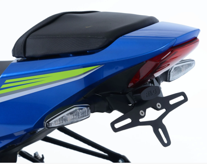 SUPPORT DE PLAQUE SUZUKI GSX-R 1000 2017 À 2021 ET GSX-R 1000R 2017 À 2021 R&G RACING / RRLP0222BK
