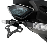 SUPPORT DE PLAQUE KAWASAKI NINJA 1000SX 2020 À 2024 ET NINJA 1100SX 2025 R&G RACING / RRLP0289BK