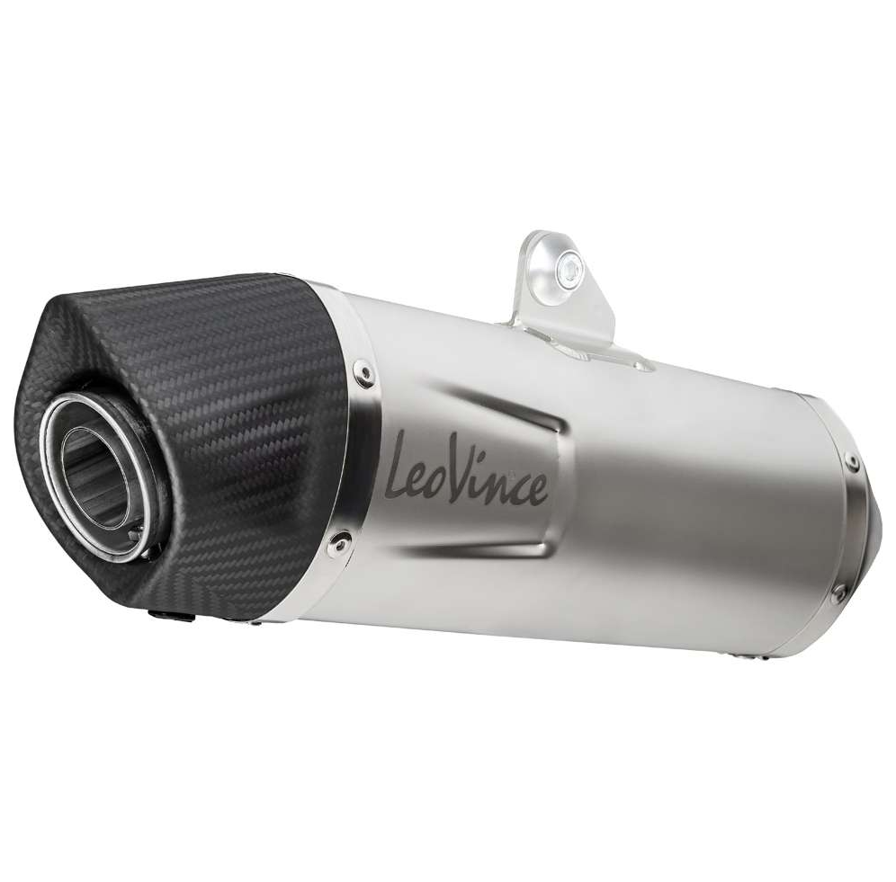 SILENCIEUX SR GT 125/SPORT APRILIA HOMOLOGUÉ LEOVINCE  LV ONE EVO INOX COUPELLE DE SORITE EN CARBONE 2022 A 2024 / RL14408EK