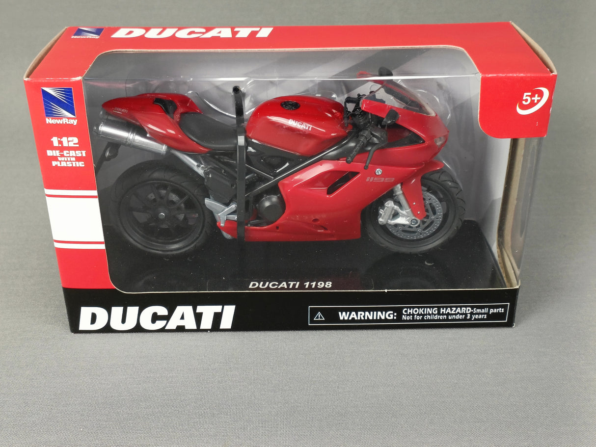 MINIATURE MOTO DUCATI 1198S ROUGE 1/12ÈME / RN085-57143