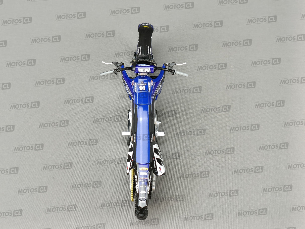 MINIATURE MOTOCROSS YAMAHA STAR RACING TEAM YZF450 N°14 DYLAN FERRANDIS 1/12ÈME / RN085-58333