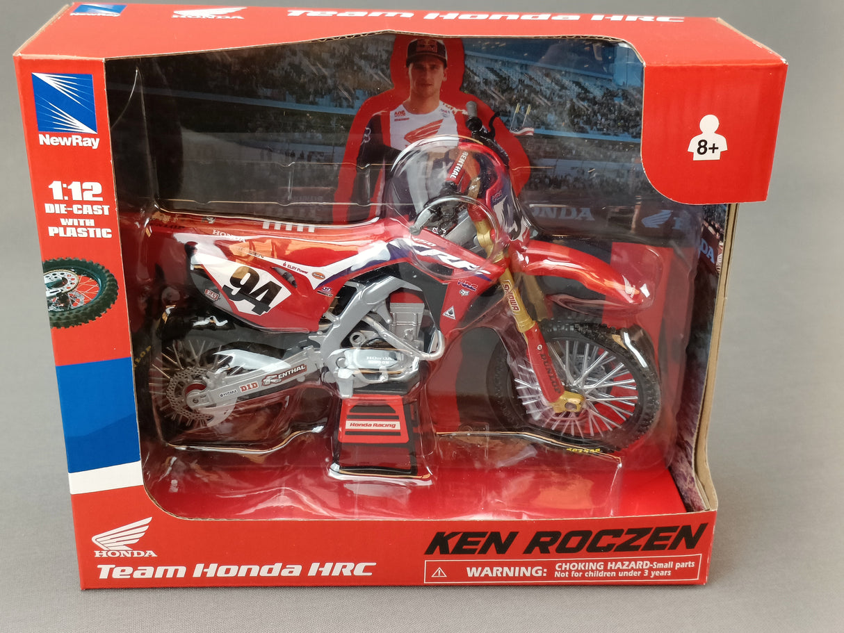 MINIATURE MOTOCROSS HONDA HRC 450CRF-R N°94 KEN ROCZEN 1/12ÈME / RN085-58263