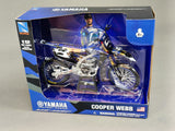 MINIATURE MOTOCROSS YAMAHA RACING N°2 COOPER WEB 1/12ÈME / RN085-58483