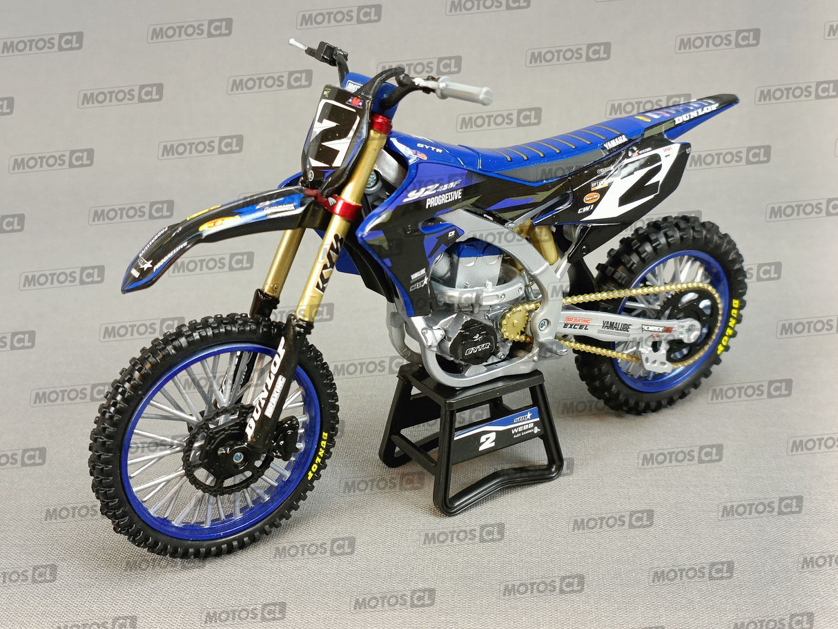 MINIATURE MOTOCROSS YAMAHA RACING N°2 COOPER WEB 1/12ÈME / RN085-58483