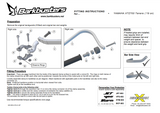 KIT DE MONTAGE PROTÈGE-MAINS BARKBUSTERS TÉNÉRÉ 700 2019 À 2024 YAMAHA  / BHG-078-02-NP