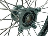 ROUE AVANT Ø19 GRANDE ROUE 85CC MOOSE RACING 19X1.40 POUR HUSQVARNA TC85-GASGAS MC85-KTM SX85 NOIR MOYEU GRIS TITANE / RMMF-14019-BKGY