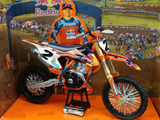 MINIATURE MOTOCROSS KTM SXF450 FACTORY RACING TEAM N°2 COOPER WEBB 1/10ÈME / RN085-58213