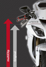 DEMI GUIDONS BRACELETS MULTICLIP SPORT ABM SPÉCIAL SLIM DIAMÈTRE 52MM INCLINAISON 3° ALUMINIUM HOMOLOGUÉ / RA101614-D52-F15