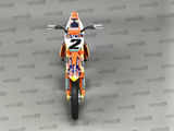 MINIATURE MOTOCROSS KTM SXF450 FACTORY RACING TEAM N°2 COOPER WEBB 1/10ÈME / RN085-58213