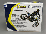 MINIATURE MOTOCROSS HUSQVARNA FC450 ROCKSTAR N°21 JASON ANDERSON 1/12ÈME / RN085-58233