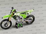 MINIATURE MOTOCROSS  KAWASAKI KXF450 N°3 ELI TOMAC 1/12ÈME / RN085-58113