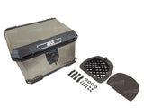 TOP CASE GIVI ALPINA 44 LITRES EN ALUMINIUM NATUREL AVEC SYSTÈME DE FERMETURE CRABLOCK ET PLATINE UNIVERSELLE MONOLOCK / RGALP44A