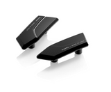 BOUCHONS DE RÉTROVISEURS BMW S1000RR 2019 À 2025 ET M1000RR 50 YEARS M 2022 EN ALUMINIUM ANODISÉ NOIR RIZOMA / RRBS561B