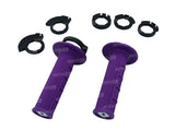POIGNÉES ODI EMIG V2 LOCK-ON SEMI-GAUFRÉ MX LONGUEUR 125MM VIOLET / ROH36HWPR