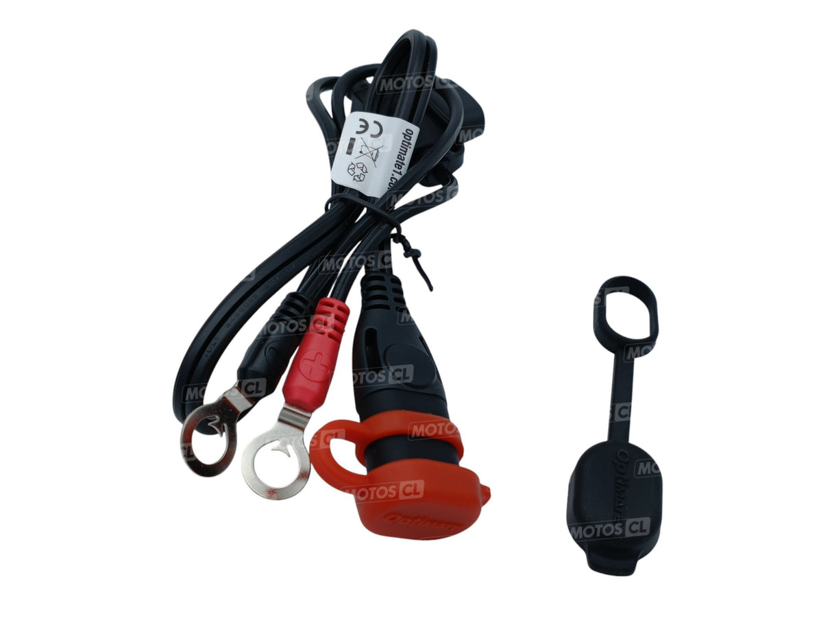 CÂBLE SUPPLEMENTAIRE POUR CHARGEUR OPTIMATE COSSE ØM8 ET ØM10 AVEC CONNECTEUR ÉTANCHE / ROSAE81