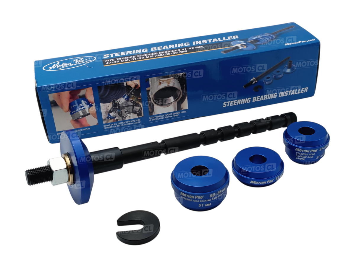 OUTILS MOTION PRO MONTAGE CUVETTE DES ROULEMENTS CONIQUES INFÉRIEUR ET SUPÉRIEUR DE COLONNE DE DIRECTION / RM08-0669