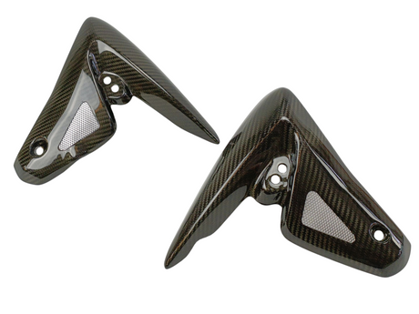 ÉCOPES DE RADIATEUR EN CARBONE BRILLANT TRIUMPH SPEED TRIPLE 1050 2005 À 2010 / RCCARSPEED1050-1