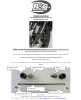 PROTECTION BAS DE FOURCHE HONDA CB650F ET CBR650F R&G RACING  / RRFP0146BK