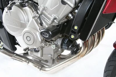 TAMPONS DE PROTECTION HONDA HORNET 600 2007 À 2013 ET CBF600F 2008 À 2010 AÉRO R&G RACING / RRCP00232BL