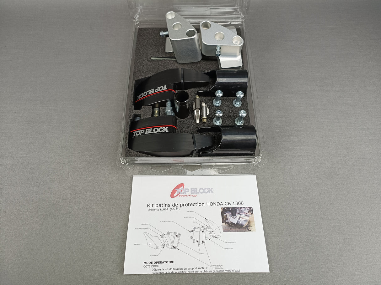 KIT PATINS TOP BLOCK CB1300 2003 À 2014 HONDA / RLH09