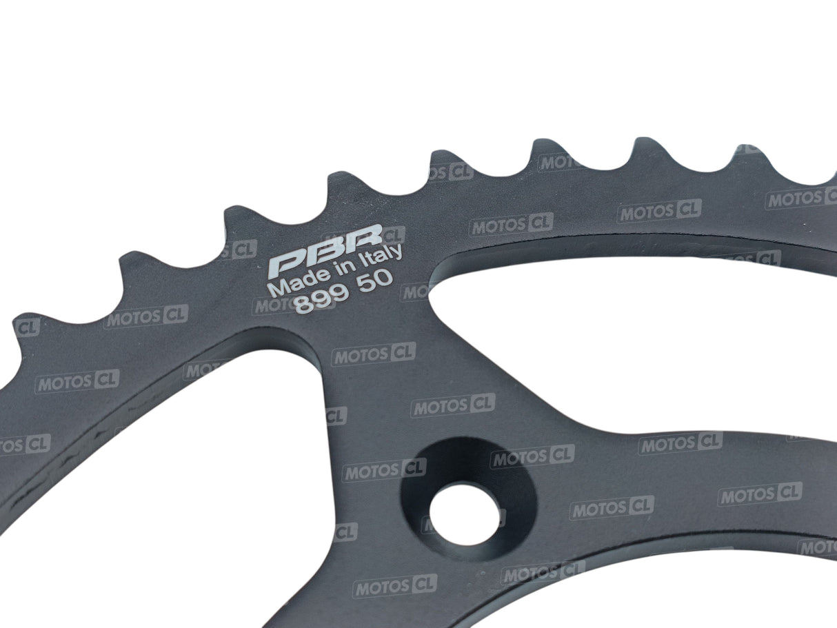 COURONNE PBR ACIER STANDARD 520 50 DENTS CF MOTO-GASGAS-HUSABERG-HUSQVARNA-KTM-STAK FUTURE VARG-TRIUMPH / RP89950C45