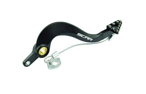 PÉDALE DE FREIN SCAR EN ALU ANODISÉ NOIR XE125-XX125-XX250 FANTIC-125YZ-250YZ YAMAHA / RSRBP101BK