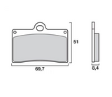 PLAQUETTES DE FREIN AVANT BREMBO RACING RC CARBONE CÉRAMIQUE POUR ÉTRIER ORIGINE DUCATI CAGIVA GASGAS HUSQUVARNA KTM MOTO GUZZI TM VOXAN YAMAHA USAGE CIRCUIT UNIQUEMENT / 07BB15RC