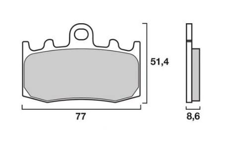 PLAQUETTES DE FREIN AVANT BREMBO ROUTE SA MÉTAL FRITTÉ K1200 K1300 R1100 R1150 R1200 R850 BMW / 07BB26SA