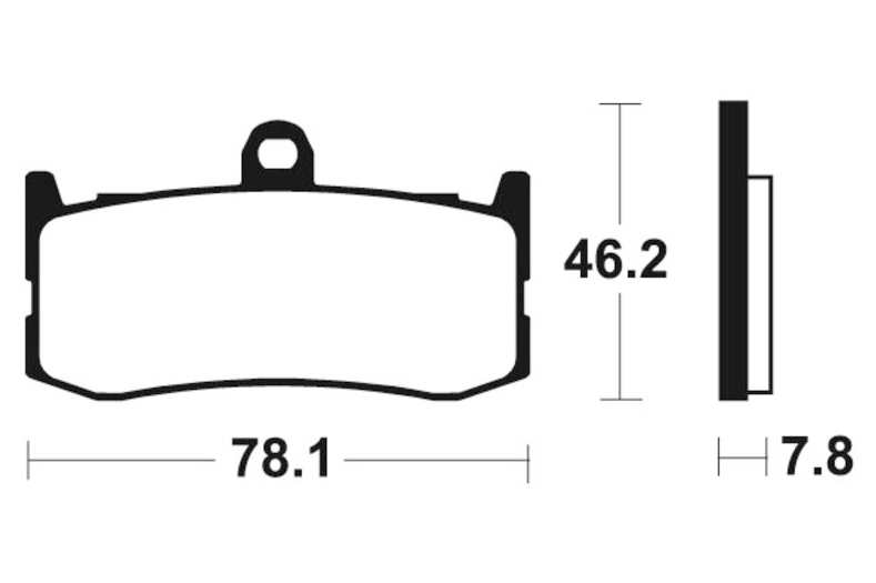 PLAQUETTES DE FREIN AVANT TECNIUM PERFORMANCE-MÉTAL FRITTÉ POUR DAYTONA 675 ABS 2013 À 2017 ET DAYTONA 675 2009 À 2012 TRIUMPH / MF364