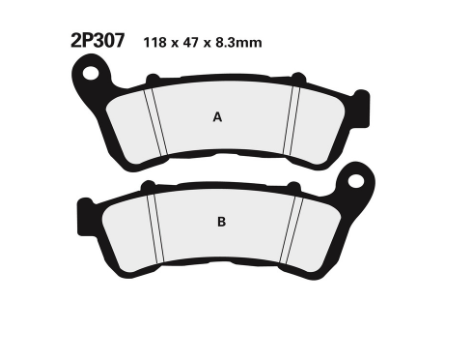 PLAQUETTES DE FREIN AVANT NISSIN HONDA ET SUZUKI / RN2P-307ST