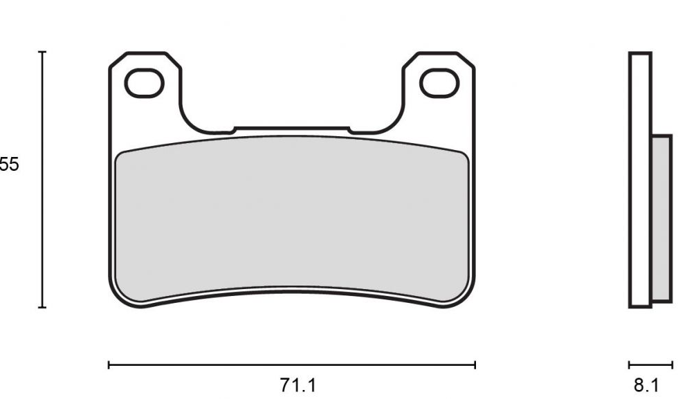 PLAQUETTES DE FREIN AVANT BREMBO RACING RC CARBONE CÉRAMIQUE POUR ÉTRIER ORIGINE KAWASAKI ET SUZUKI USAGE CIRCUIT UNIQUEMENT / 07SU27RC