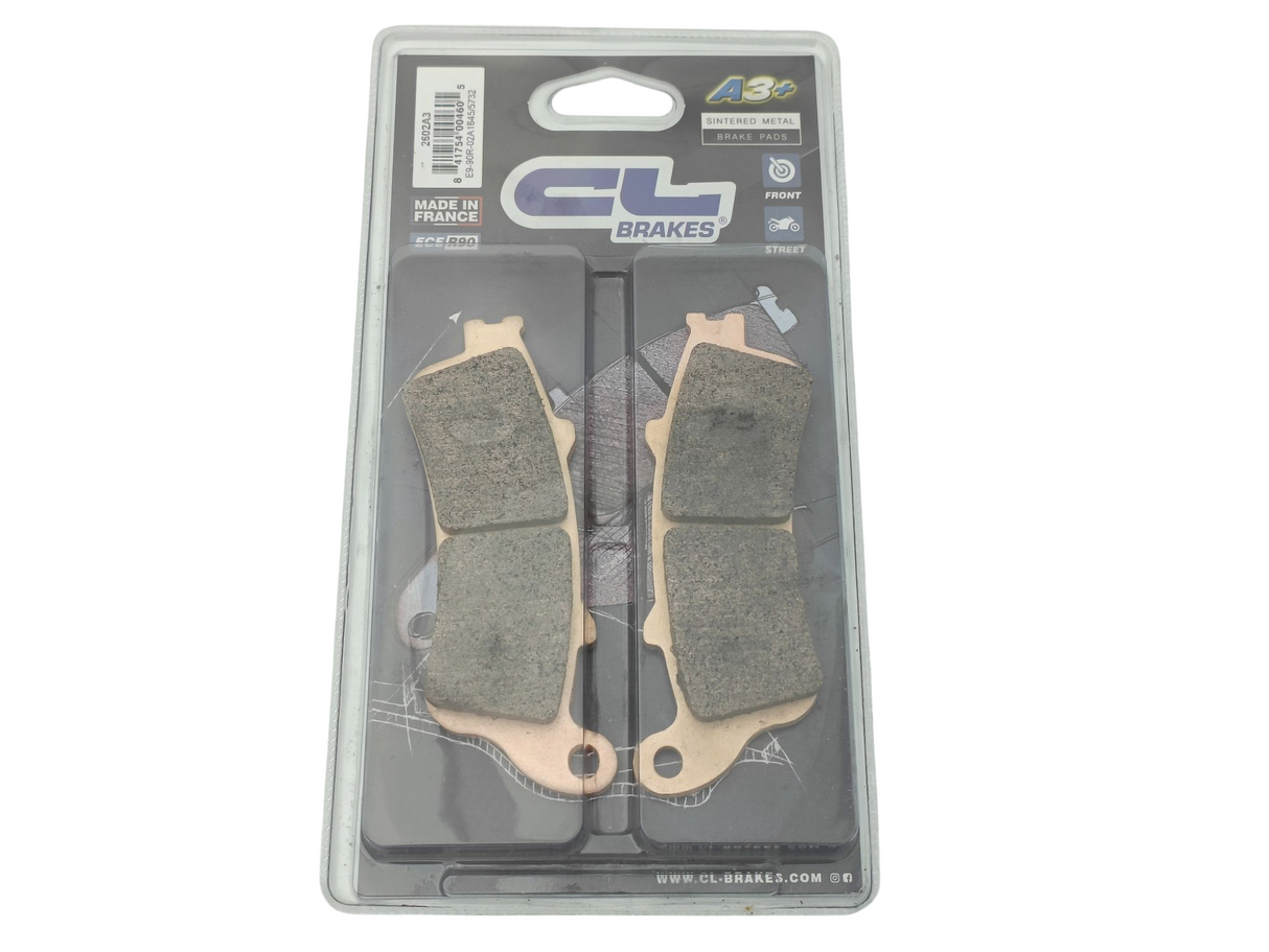 PLAQUETTES DE FREIN AVANT CL BRAKES MÉTAL FRITTÉ ROUTE HONDA ET KAWASAKI / RC2602A3+