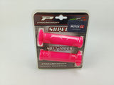 POIGNEES PROGRIP 717 SOFT TOUCH DIAMETRE 22MM LONGUEUR 125MM ROSE FUCHSIA ET BLANC