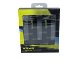 POIGNEES VR46 RACING GRIP DIAMETRE 22MM LONGUEUR 120MM NOIR-JAUNE FLUO BARRACUDA / RBN1026-B-VR46