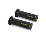 POIGNEES VR46 RACING GRIP DIAMETRE 22MM LONGUEUR 120MM NOIR-JAUNE FLUO BARRACUDA / RBN1026-B-VR46
